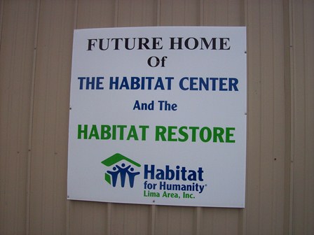 Future home Habitat-Lima sign
